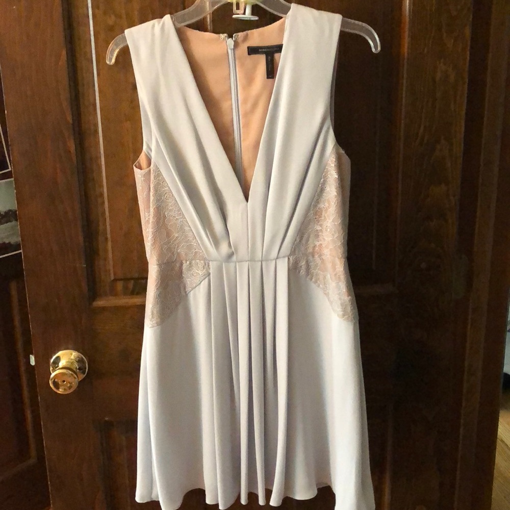 BCBGMAXAZRIA blue lace dress
